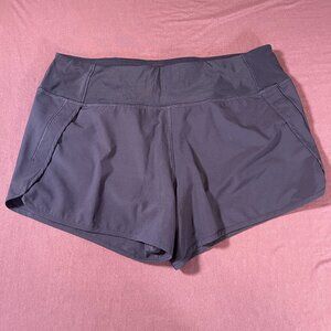 CRZ Yoga - Running Lightweight Workout Shorts 4" in Navy Blue - Size 12 Large